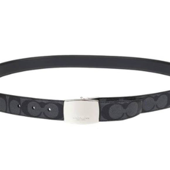Dress Plaque Reversible Signature Coach Belt